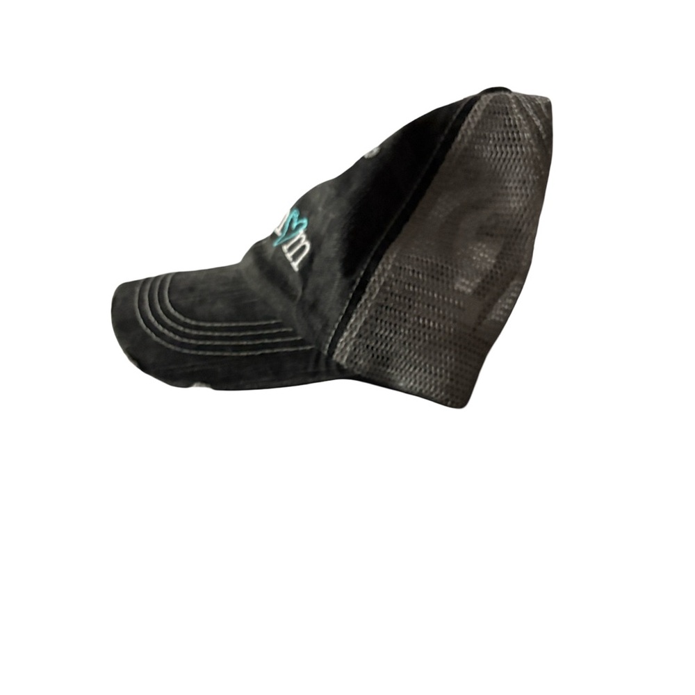 Katydid Black and Teal Dog Mom Hat - Picture 5 of 5
